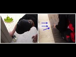 Guide to installing tile over concrete slabs. Installing Carpet Tiles Squares On Wood Concrete Flooring Youtube