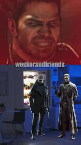 Chris's Peanut Buster was stolen! #albertwesker #chrisredfield  #leonskennedy #ethanwinters #residentevil #peanutbuster #NightmareEthan #ai  #fyp