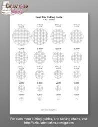 Charts And Guides Cake Chart Wedding Cake Servings Wedding Cake Serving Chart
