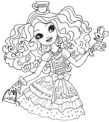 Free Printable Ever After High Coloring Pages Madeline Hatter Ever After High Coloring Sheet Coloring Pages Ever After High Cartoon Coloring Pages