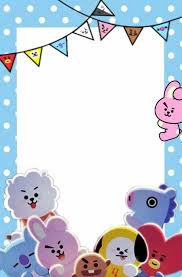Birthday Card Printable Free Bts Happy Birthday Freetoedit Happybirthday Invitation Bt21 Tata Koya Rj Van Cooky Shooky Chimmy Mang Remixit In 2020 Bts Birthdays Bts Happy Birthday Bts Wallpaper