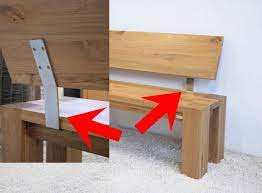 Massivholz sitzbank 140cm mit rückenlehne holzbank lehne. Beschlage Winkel Fur Sitzbank Ruckenlehne