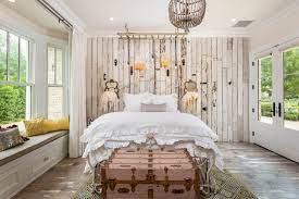 Laura and boone parrett created a reclaimed wood wall feature in their bedroom using salvage barn siding. Vertical Reclaimed Wood Wall Porter Barn Wood