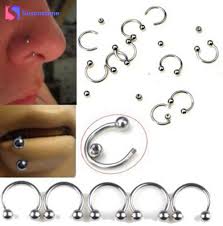 The best method is to use long nose pliers or preferably bcr / circular barbell opening pliers. 5pcs Lot Open Nose Hoop Stainless Steel Nose Rings Studs Body Piercing Jewelry Silver Black Body Jewelry Cheap Drop Shipping Buy At The Price Of 0 78 In Aliexpress Com Imall Com