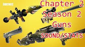 Just don't press the designated button to thank the bus driver at the start of the match. Guns Sound And Stats Part 1 Fortnite Season 2 Chapter 2 Youtube