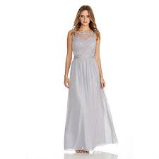 Quiz Grey Chiffon Mesh Embroidered Maxi Dress Dresses Embroidered Maxi Dress Occasion Wear Dresses