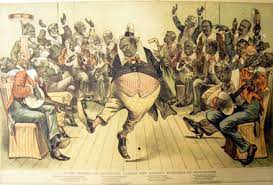 Each show was of comic skits, dancing and music performances that showed people of african descent. Minstrel Shows Graphic Arts
