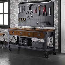 Image Result For Fixing Castor Work Bench Mobili In Stile Industriale Tavoli Da Lavoro Mobili In Acciaio