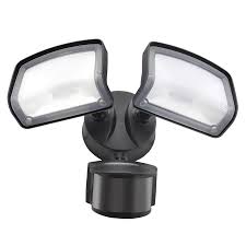 Good Earth Lighting 240 Degree 2485 Lumen Dual Detection Zone Bronze Hardwired Integrated Led Motion Activated Flood Light With Timer In The Motion Sensor Flood Lights Department At Lowes Com