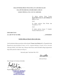 Nama, pemakaian, tafsiran dan borang. Notis Perlantikan Peguamcara Studocu