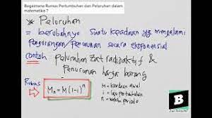 We did not find results for: Bagaimana Rumus Pertumbuhan Dan Peluruhan Dalam Matematika Youtube