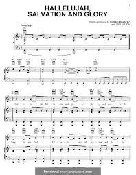 Alle noten lassen sich über die suchfunktion oder in den übersichtlichen menüs finden. Hallelujah Salvation And Glory Von F Hernandez J Nelson Auf Musicaneo