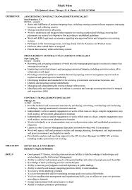 contract management specialist resume