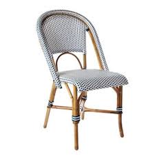 Serena And Lily Navy Riviera Side Chair Plastic Patio Chairs Outdoor Patio Furniture Sets Bistro Chairs