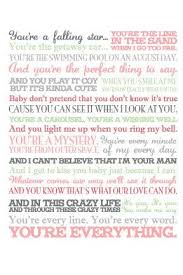 Wedding Song Gift You Re My Everything By Michael Buble On Etsy Com Michael Buble Lyrics Everything Lyrics Michael Buble Songs