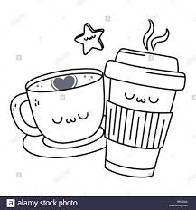 Cute coffee cup drawing step by step. Orasnap Cute Kawaii Coffee Cup Drawing