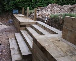 You can build raised beds, retaining walls, stairs, benches, planters. Timber Sleeper Retaining Walls