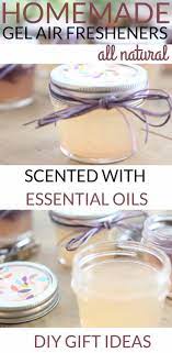 Homemade Gel Air Freshener Simple Diy Gift Idea Recipe Essential Oils Diy Gifts Freshener Diy Diy Essential Oils