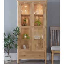 Two cabinet doors with sleek, black metal handles have tempered. Blackburn Dining Cookes Collection Blackburn Display Cabinet With Lights Display Units Cookes Furniture