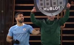 Search for text in url. Sergio Aguero Funny Reaction To Wrong Number On Board