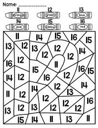 Try to color numbers to unexpected colors! Teen Numbers Coloring Worksheets Distance Learning Free By Brittani Black