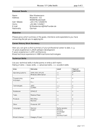 Curriculum vitae for academic or research roles. 2