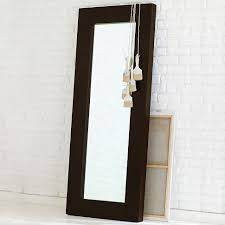 Chunky Wood Floor Mirror Chocolate Floor Mirror Floor Length Mirror Mirror