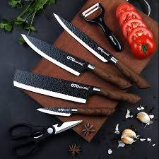 Maybe you would like to learn more about one of these? High Quality Stainless Steel Multifunction Kitchen Knife Sets 6 Piece Kitchen Tools Black Shopee Philippines