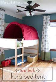 Ikea Hack Kura Bed Tent Makeover Bed Tent Kura Bed Ikea Kura Bed