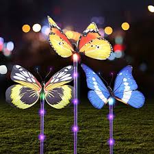 Maybe you would like to learn more about one of these? Buy Garden Solar Lights Outdoor 3 Pack Solar Stake Lights Multi Color Changing Led Garden Lights Fiber Optic Butterfly Decorative Lights For Yard Solar Powered Light With A Purple Led Light Stake Online