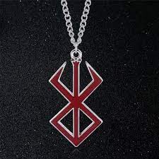 Berserk Brand of Sacrifice Pendant Necklace Black Swordsman Guts Metal  Necklace for Women Men Fans Souvenir Jewelry - AliExpress
