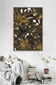 Simple Fashion Abstract Pattern Decorative Painting Decors 3d Models Psd Free Download Pikbest Abstract Decorative Painting Painting