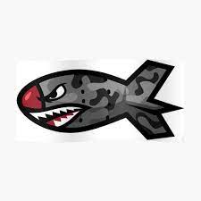 Bape Shark Bomb Torpedo Sticker By Sanseffort Graffiti Canvas Art Bape Shark Wallpaper Bape Shark