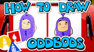 Image the horror when artistic jeff realised that he lost his colour. How To Draw Oddbods Jeff The Purple One Cute766