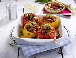Gefullte Paprikaschoten Mit Hack Und Reis Rezept Lecker Rezept Reis Rezepte Lecker Rezepte Essen
