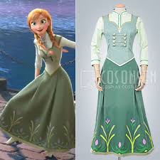 His friends laughed at him while watching from a distance. Cosonsen Final Ending Anna Dress Cosplay Costume 3 Pcs Set Any Size Custom Made Unisex Dress Anna Dress Costume Dress