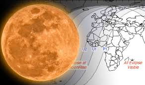 Eclipse 2018 Map Where Will The Blood Moon Be Visible