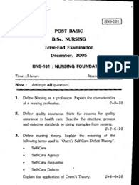 Ignou Bsc Nursing Pb Question Paper 1st Year 2005 Fundamentals Of Nursing Nursing Questions This Or That Questions