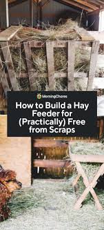 Finally the millions of noodle boxes we have laying around come in handy! How To Build A Hay Feeder For Practically Free From Scraps