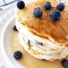 These Blueberry Sour Cream Pancakes Are A Family Favourite Breakfast Recipe The Sour Cream Makes The Sour Cream Pancakes Sour Cream Recipes Sour Cream Cookies