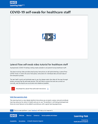 Learning Hub Providing The Solution For Hosting Covid 19 Self Swab Instructional Video Tel Blog