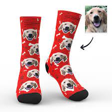 Upload it, choose your color. Face Socks Dog Personalised Socks Uk Dog Dad Gifts Myfacesocksuk