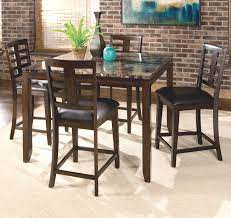 Montibello white marble 54 x 54 9 piece diningset. Standard Furniture Bella 5 Piece Counter Height Dining Set With Faux Marble Top Fmg Local Home Furnishing Pub Table And Stool Sets