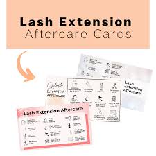 I've been applying it to my lashes and lashline before bed for about three weeks now and i can definitely tell a difference. Lash Extension Aftercare Instructions Aftercare Card Her Lash Community
