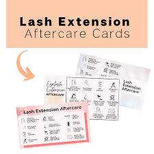 If you have your lash extensions on, steer clear from anything that can possibly ruin your beauty leave washing your face gently either before or after you shower. Lash Extension Aftercare Instructions Aftercare Card Her Lash Community