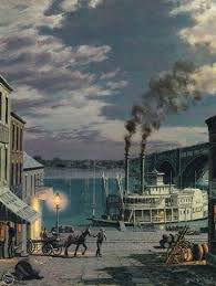 St Louis Laclede S Landing C 1885 In This Scene Of St Louis S Riverfront We Are Placed Near The Foot Of Lucas St Louis Skyline St Louis Missouri St Louis