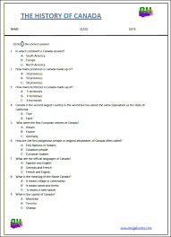 Facts About The History Of Canada Free Social Studies Worksheet Social Studies Worksheets Social Studies Social Studies Middle School