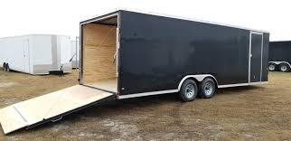 More images for enclosed car trailer » 8 5x24 Black 5200 Car Trailer Ad 220 Usa Cargo Trailer