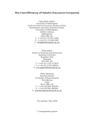 What is average salary for insurance in malaysia? Pdf The Cost Efficiency Of Takaful Insurance Companies