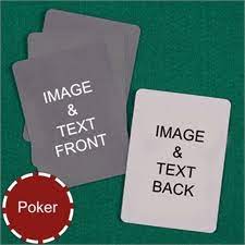 How to make your business cards with indesign or photoshop. Blank Playing Cards To Print Your Design On